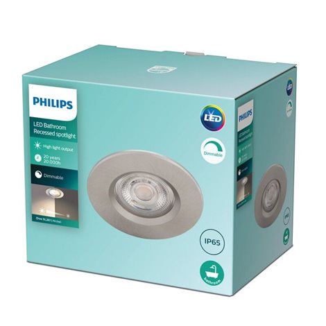 Dive podhledové LED svítidlo 3x5W 350lm 2700K stmívatelné IP65, niklové 2