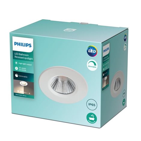 Dive podhledové LED svítidlo 3x5,5W 350lm 2700K stmívatelné IP65, bílé 3