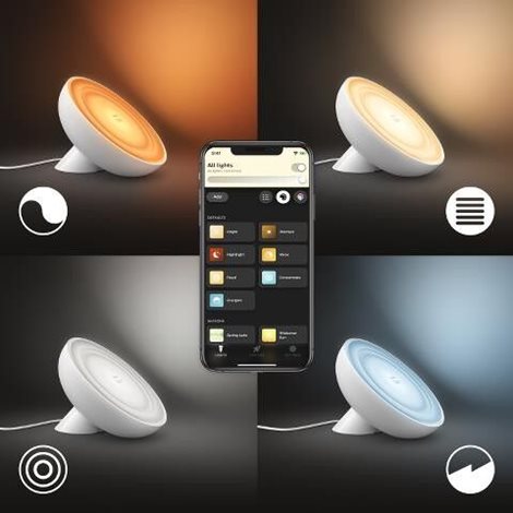 HUE WACA Bloom stolní LED lampa 1x7,1W 500lm 2000-6500K RGB IP20 bílá 5