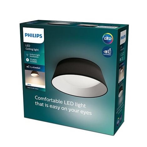 Dawn CL258 přisazené LED svítidlo 1x14W 1100lm 3000K IP20 34cm, černé 4