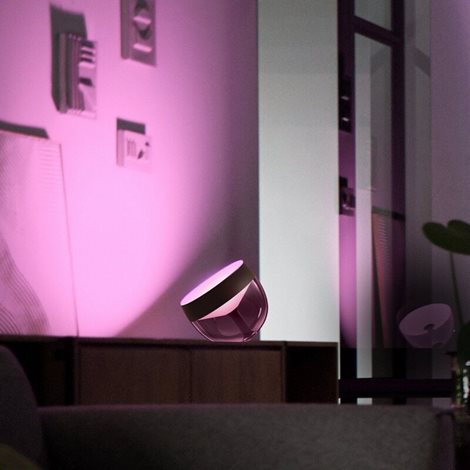 Hue WACA Iris stolní LED lampa 1x8,1W 570lm 2000-6500K RGB IP20, černá 7