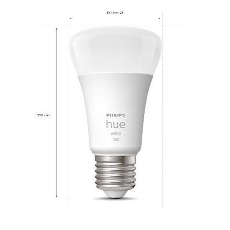 Hue sada Bridge + 3x HUE White žárovka LED E27 A60 9,5W 1100lm 2700K IP20 + ovladač 3
