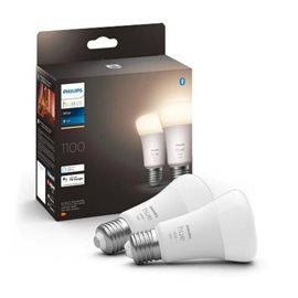 Hue White sada 2x žárovka LED E27 A60 9,5W 1100lm 2700K IP20