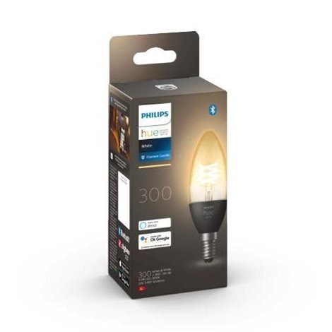 Hue White Filament LED žárovka E14 B39 4,5W 300lm 2100K IP20 4