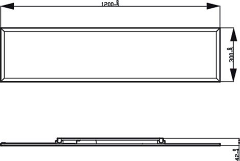 Superslim Touch CL560 stropní LED panel 1x36W 3600lm 4000K krokové stmívání 120x30cm IP20, bílý 5