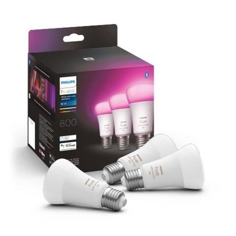 Hue WACA sada 3x žárovka LED E27 A60 6,5W 806lm 2000-6500K RGB IP20 1