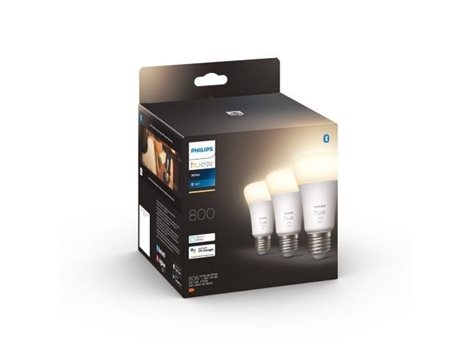 Hue White sada 3x žárovka LED E27 A60 9W 800lm 2700K IP20 7