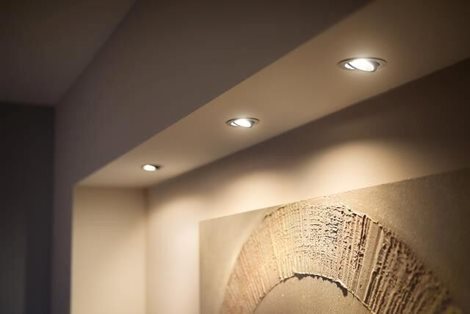 HUE WA Milliskin zápustné LED svítidlo 3x GU10 5,7W 350lm 2200-6500K IP20, hliník 6