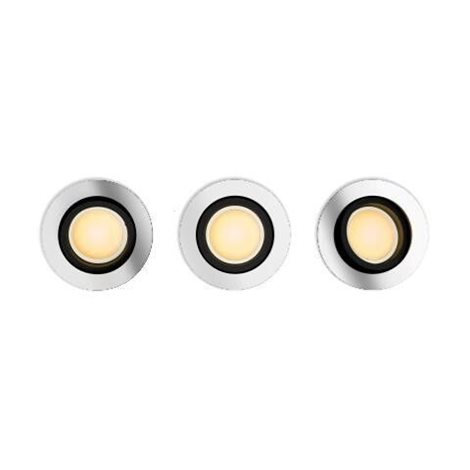 HUE WA Milliskin zápustné LED svítidlo 3x GU10 5,7W 350lm 2200-6500K IP20, hliník 4