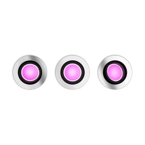 HUE WACA Centura podhledové LED svítidlo 3x GU10 5,7W 350lm 2000-6500K RGB kulaté IP20 hliník 6