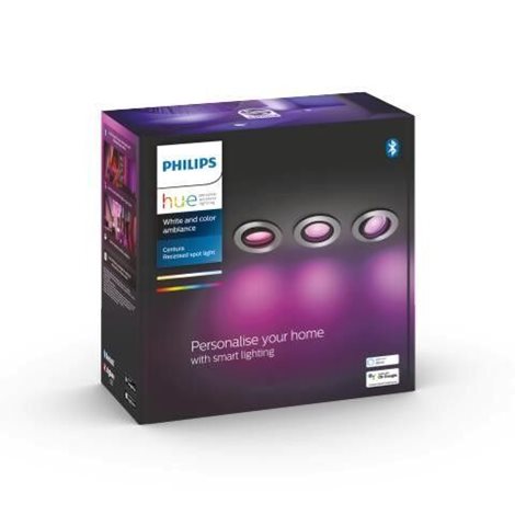 HUE WACA Centura podhledové LED svítidlo 3x GU10 5,7W 350lm 2000-6500K RGB kulaté IP20 hliník 5