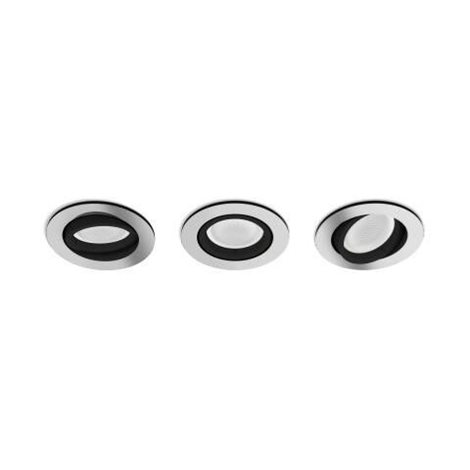 HUE WACA Centura podhledové LED svítidlo 3x GU10 5,7W 350lm 2000-6500K RGB kulaté IP20 hliník 3