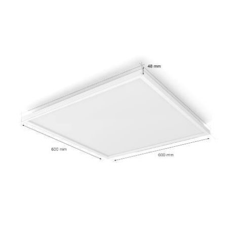 HUE WACA Surimu stropní LED panel 60W 4150lm 2000-6500K RGB 60x60cm IP20, bílý 2