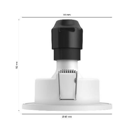HUE WACA Xamento podhledové LED svítidlo 1x GU10 5,7W 350lm 2000-6500K RGB IP44, chrom 2