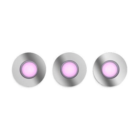HUE WACA Xamento podhledové LED svítídlo 3x GU10 5.7W 350lm 2000-6500K RGB IP44, chrom 5