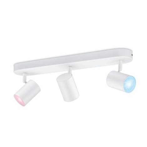 WiZ Imageo bodové LED svítidlo 3x GU10 4,9W 345lm 2700-6500K IP20, bílé 3