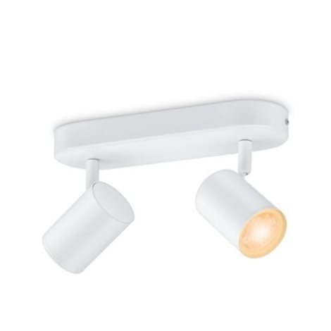 WiZ Imageo bodové LED svítidlo 2x GU10 4,9W 345lm 2200-6500K RGB IP20, bílé 1