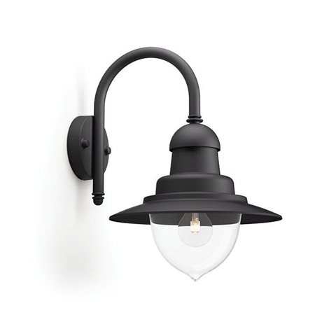 01652/30/PN Raindrop venkovní nástěnné svítidlo E27 1x60W bez zdroje IP44, černá 1