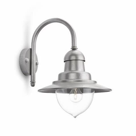 01652/52/PN Raindrop venkovní nástěnné svítidlo E27 1x60W bez zdroje IP44, hliník 4