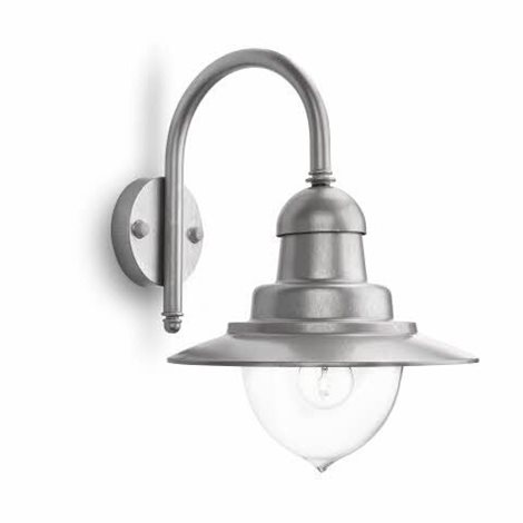 01652/52/PN Raindrop venkovní nástěnné svítidlo E27 1x60W bez zdroje IP44, hliník 1