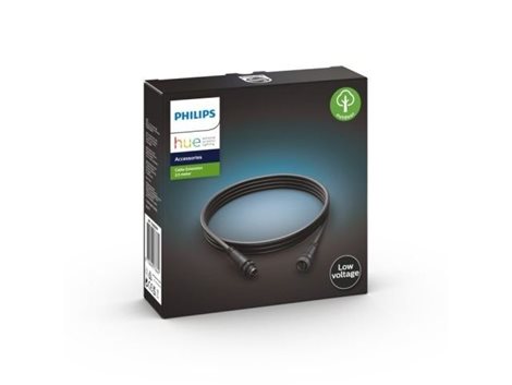 17368/30/PN Hue venkovní prodlužovací kabel 2,5m IP67 nízkonapěťový, černý 2