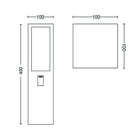17431/30/P7 Hue WACA Impress venkovní sloupkové LED svítidlo 2x8W 1180lm 2200-6500K RGB IP44 černá 8