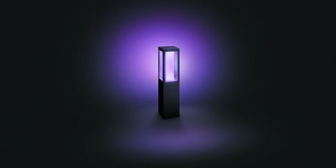 17431/30/P7 Hue WACA Impress venkovní sloupkové LED svítidlo 2x8W 1180lm 2200-6500K RGB IP44 černá 5
