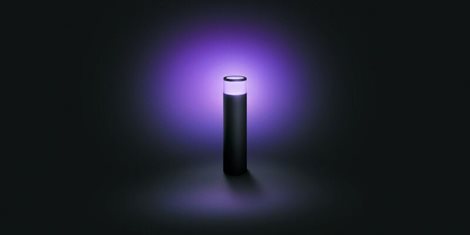 17437/30/P7 Hue WACA Calla venkovní sloupkové LED svítidlo 8W 590lm 2200-6500K RGB 24V IP44 černá 2