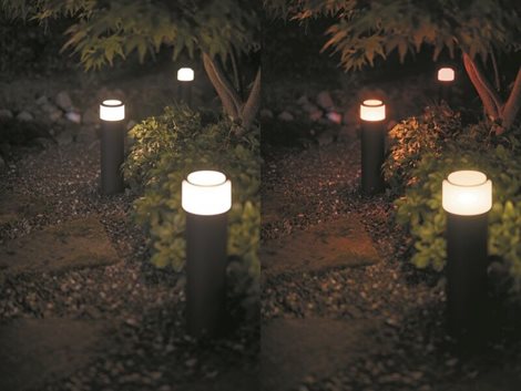 17437/30/P7 Hue WACA Calla venkovní sloupkové LED svítidlo 8W 590lm 2200-6500K RGB 24V IP44 černá 10