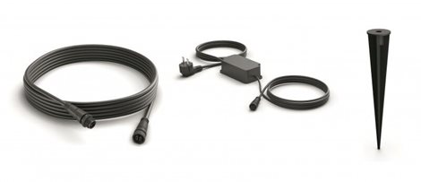 17437/30/P7 Hue WACA Calla venkovní sloupkové LED svítidlo 8W 590lm 2200-6500K RGB 24V IP44 černá 6