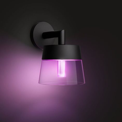 17461/30/P7 HUE WACA Attract venkovní nástěnné LED svítidlo 1x8W 590lm 2000-6500K RGB IP44 černé 3