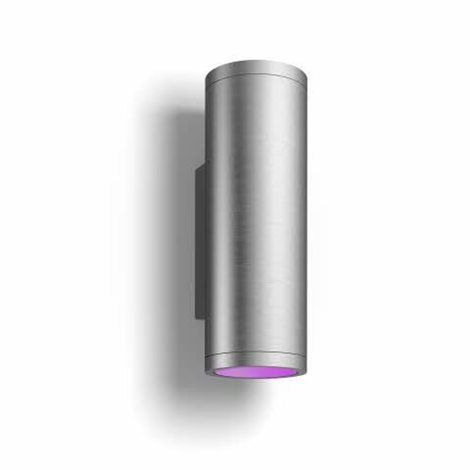 17463/47/P7 Hue WACA APPEAR venkovní nástěnné LED svítidlo 2x8W 1180lm 2000-6500K RGB IP44 nerez 4