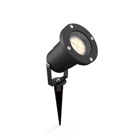 17481/30/P0 Puled venkovní zapichovací reflektor 1xGU10 5W 395lm 2700K IP44, černý 1
