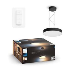 41162/30/P6 Hue WA Enrave závěsné LED svítidlo 1x33,5W 4300lm 2200-6500K IP20 42,5cm černá + ovladač