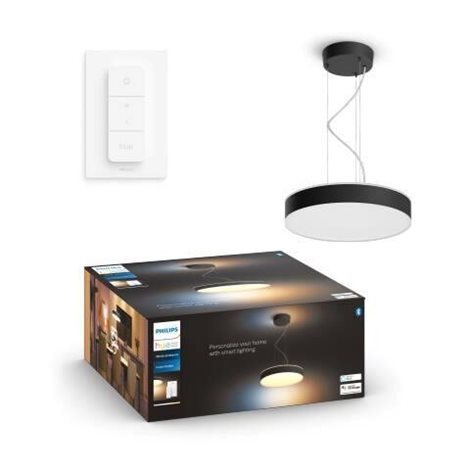 41162/30/P6 Hue WA Enrave závěsné LED svítidlo 1x33,5W 4300lm 2200-6500K IP20 42,5cm černá + ovladač 1