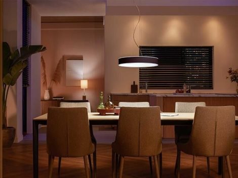 41162/30/P6 Hue WA Enrave závěsné LED svítidlo 1x33,5W 4300lm 2200-6500K IP20 42,5cm černá + ovladač 4