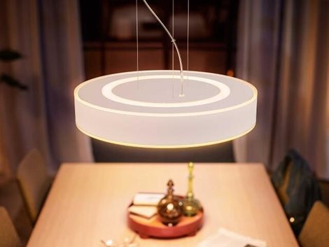 41162/31/P6 Hue WA Enrave závěsné LED svítidlo 1x33,5W 4300lm 2200-6500K IP20 42,5cm bílá + ovladač 5