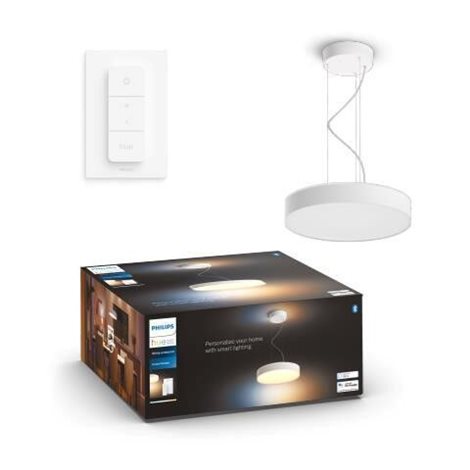 41162/31/P6 Hue WA Enrave závěsné LED svítidlo 1x33,5W 4300lm 2200-6500K IP20 42,5cm bílá + ovladač 1