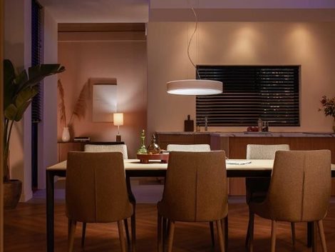 41162/31/P6 Hue WA Enrave závěsné LED svítidlo 1x33,5W 4300lm 2200-6500K IP20 42,5cm bílá + ovladač 4