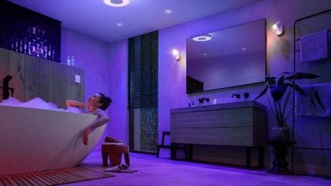 41167/31/P9 Hue WACA Xamento M stropní LED svítidlo 33,5W 2350lm 2000-6500K RGB IP44 38cm, bílé 3