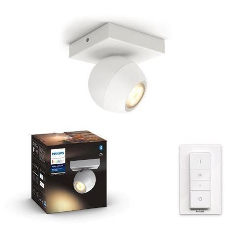 Hue WA Buckram bodové svítidlo 1x GU10 LED 5W 350lm 2200-6500K IP20, bílá 6