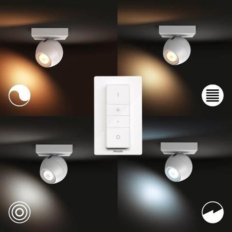 Hue WA Buckram bodové svítidlo 1x GU10 LED 5W 350lm 2200-6500K IP20, bílá 7