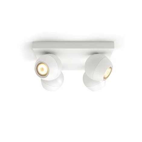Hue WA Buckram bodové svítidlo 4x GU10 LED 5W 350lm 2200-6500K IP20, bílé 3