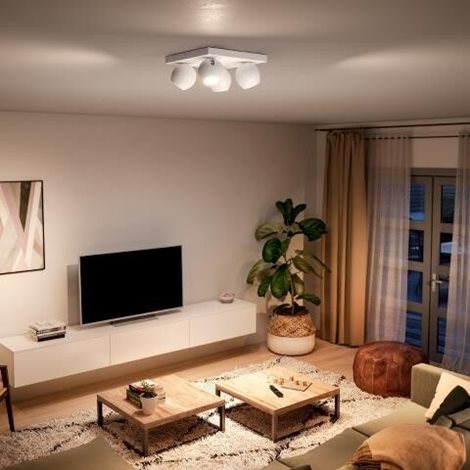 Hue WA Buckram bodové svítidlo 4x GU10 LED 5W 350lm 2200-6500K IP20, bílé 2