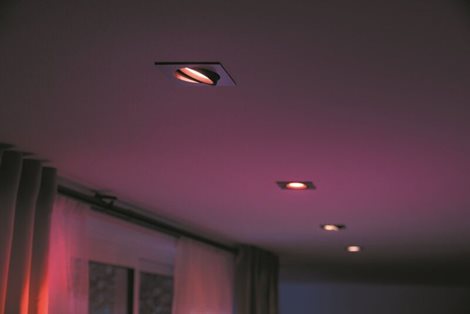 Hue Centura BT SVÍTIDLO PODHLEDOVÉ LED GU10 5,7W 350lm 2000-6500K RGB, hranaté, hliník 20