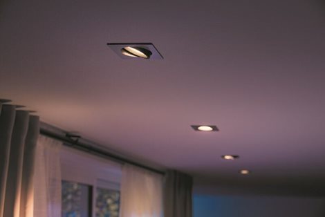 Hue Centura BT SVÍTIDLO PODHLEDOVÉ LED GU10 5,7W 350lm 2000-6500K RGB, hranaté, hliník 28