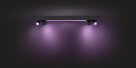 50607/30/P7 HUE WACA Centris stropní LED svítidlo 1x40W+GU10 4x5,7W 4200lm 2000-6500K RGB IP20 černá 6