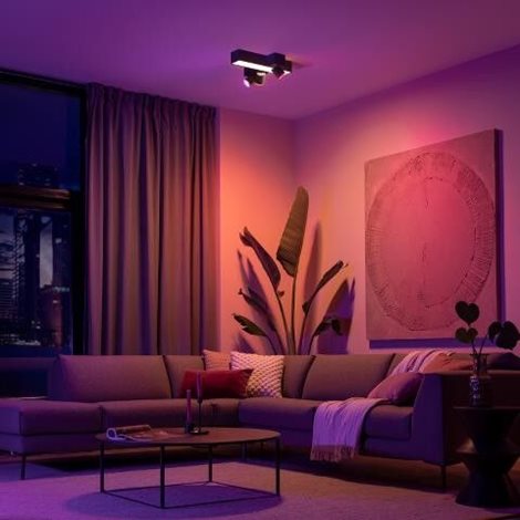 50608/30/P7 HUE WACA Centris stropní LED svítidlo 1x25W+GU10 3x5,7W 2810lm 2000-6500K RGB IP20 černá 9