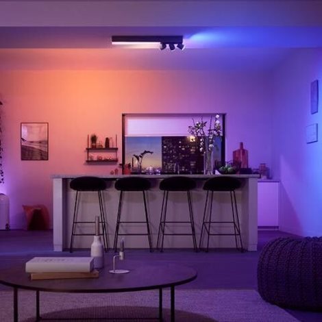 50609/30/P7 HUE WACA Centris stropní LED svítidlo 1x36W+GU10 3x5,7W 3550lm 2000-6500K RGB IP20 černá 9