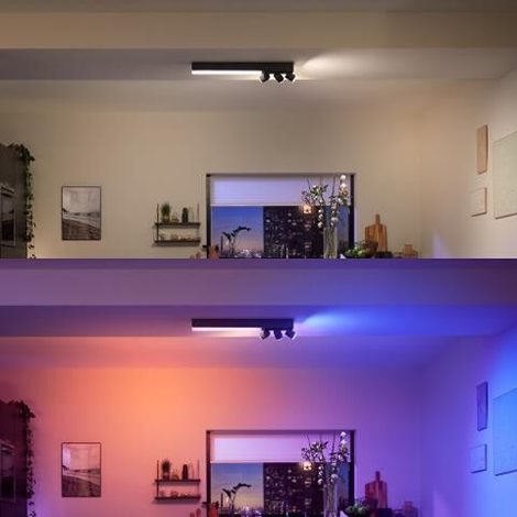 50609/30/P7 HUE WACA Centris stropní LED svítidlo 1x36W+GU10 3x5,7W 3550lm 2000-6500K RGB IP20 černá 4